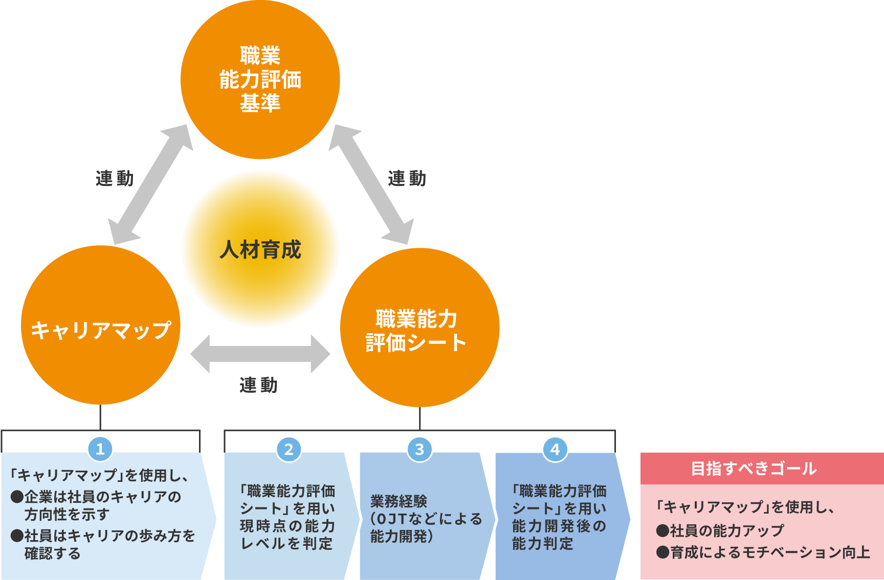 職業能力評価基準を核とした人材育成システム